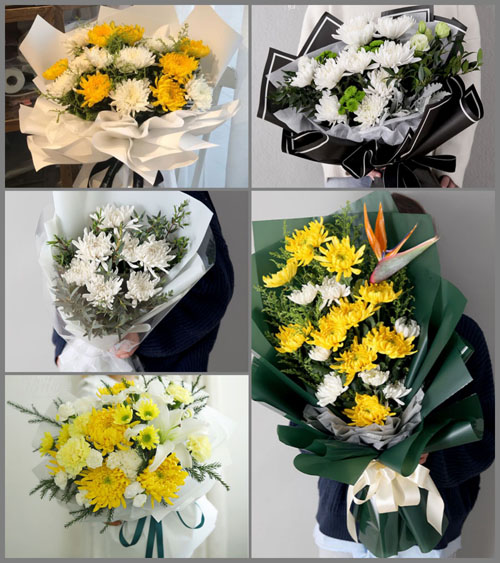 贵州遵义红花岗区三渡镇白事花束代送